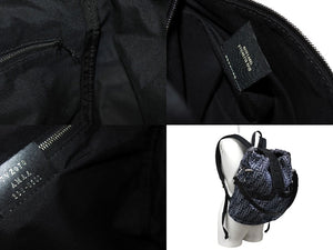 FENDI フェンディ ストライクッカーズ 2way リュック バックパック FFジャカード 7VZ070 ブラック ネイビー 美品 中古 4c067166 