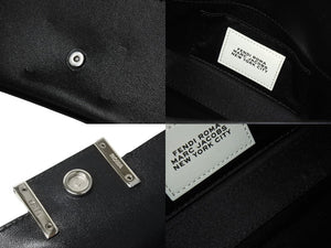 極美品 FENDI フェンディ マークジェイコブスコラボ バゲット フォンポーチ 2WAYバッグ 7AS142 レザー ブラック 中古 4c067168 