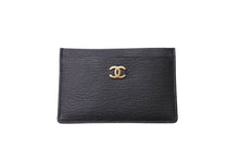Load image into Gallery viewer, 新品同様 CHANEL シャネル カードケース 名刺入れ ココマーク キャビアスキン 5番台 ブラック ゴールド金具 中古 4c067172