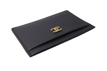 Load image into Gallery viewer, 新品同様 CHANEL シャネル カードケース 名刺入れ ココマーク キャビアスキン 5番台 ブラック ゴールド金具 中古 4c067172