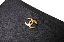 Load image into Gallery viewer, 新品同様 CHANEL シャネル カードケース 名刺入れ ココマーク キャビアスキン 5番台 ブラック ゴールド金具 中古 4c067172