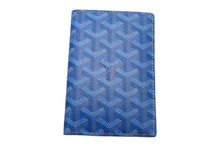 Load image into Gallery viewer, GOYARD ゴヤール パスケース パスポートケース グルネル PVCコーティングキャンバス ブルー 美品 中古 4c067177