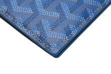 Load image into Gallery viewer, GOYARD ゴヤール パスケース パスポートケース グルネル PVCコーティングキャンバス ブルー 美品 中古 4c067177