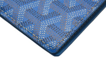 Load image into Gallery viewer, GOYARD ゴヤール パスケース パスポートケース グルネル PVCコーティングキャンバス ブルー 美品 中古 4c067177
