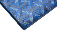 Load image into Gallery viewer, GOYARD ゴヤール パスケース パスポートケース グルネル PVCコーティングキャンバス ブルー 美品 中古 4c067177