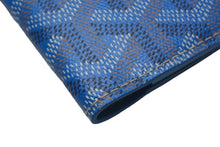 Load image into Gallery viewer, GOYARD ゴヤール パスケース パスポートケース グルネル PVCコーティングキャンバス ブルー 美品 中古 4c067177