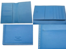 Load image into Gallery viewer, GOYARD ゴヤール パスケース パスポートケース グルネル PVCコーティングキャンバス ブルー 美品 中古 4c067177
