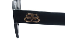 Load image into Gallery viewer, BALENCIAGA バレンシアガ BB ロゴ サングラス BB0056SA 001 ブラック EVERDAY コレクション プラスチック アイウェア 56□17 美品 中古 4c067179