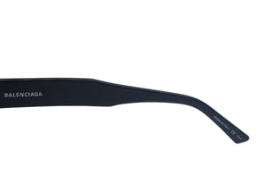 BALENCIAGA バレンシアガ BB ロゴ サングラス BB0056SA 001 ブラック EVERDAY コレクション プラスチック アイウェア 56□17 美品 中古 4c067179