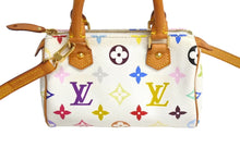 Load image into Gallery viewer, LOUIS VUITTON ルイヴィトン ミニスピーディ ハンドバッグ 2WAY 村上隆 M92645 モノグラムマルチカラー ホワイト 美品 中古 4c067181