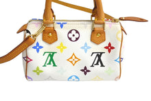 Load image into Gallery viewer, LOUIS VUITTON ルイヴィトン ミニスピーディ ハンドバッグ 2WAY 村上隆 M92645 モノグラムマルチカラー ホワイト 美品 中古 4c067181