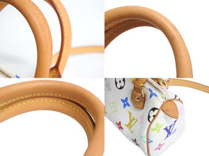 LOUIS VUITTON ルイヴィトン ミニスピーディ ハンドバッグ 2WAY 村上隆 M92645 モノグラムマルチカラー ホワイト 美品 中古 4c067181