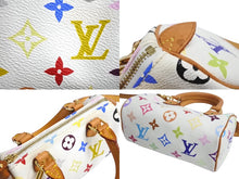 Load image into Gallery viewer, LOUIS VUITTON ルイヴィトン ミニスピーディ ハンドバッグ 2WAY 村上隆 M92645 モノグラムマルチカラー ホワイト 美品 中古 4c067181