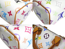 Load image into Gallery viewer, LOUIS VUITTON ルイヴィトン ミニスピーディ ハンドバッグ 2WAY 村上隆 M92645 モノグラムマルチカラー ホワイト 美品 中古 4c067181