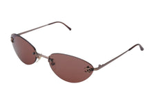 Load image into Gallery viewer, 極美品 CHANEL シャネル リムレス サングラス 4003 c.116/75 サイズ53□19 130 ココマーク ブラウン プラスチック 中古 4c067183