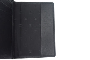 新品未使用 CHANEL シャネル パスケース サークル ココマーク プレート パスポート 9番台 ブラック 中古 4c067184