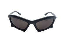 Load image into Gallery viewer, 極美品 BALENCIAGA バレンシアガ 22SS バットレクタングル Bat Rectangle サングラス BB0229S ブラック ナイロン プラスチック 59□20₋125 中古 4c067190