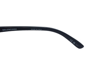極美品 BALENCIAGA バレンシアガ 22SS バットレクタングル Bat Rectangle サングラス BB0229S ブラック ナイロン プラスチック 59□20₋125 中古 4c067190