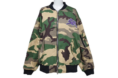 極美品 CHROMEHEARTS クロムハーツ MATTYBOY SexRecords ボンバージャケット ダガーファスナー クロスボタン サイズM 中古 4c067405