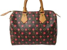 Load image into Gallery viewer, LOUIS VUITTON ルイヴィトン スピーディ25 ハンドバッグ M95009 村上隆 モノグラムチェリー ブラウン 美品 中古 4c067409