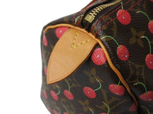 Load image into Gallery viewer, LOUIS VUITTON ルイヴィトン スピーディ25 ハンドバッグ M95009 村上隆 モノグラムチェリー ブラウン 美品 中古 4c067409