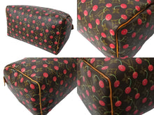 Load image into Gallery viewer, LOUIS VUITTON ルイヴィトン スピーディ25 ハンドバッグ M95009 村上隆 モノグラムチェリー ブラウン 美品 中古 4c067409