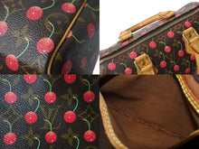 Load image into Gallery viewer, LOUIS VUITTON ルイヴィトン スピーディ25 ハンドバッグ M95009 村上隆 モノグラムチェリー ブラウン 美品 中古 4c067409