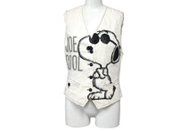 Load image into Gallery viewer, ICEBERG アイスバーグ ベスト インポート スヌーピー ボタンベスト サイズ38 コットン ホワイト 良品 中古 4c067417