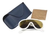 Load image into Gallery viewer, 新品未使用 LOEWE ロエベ サングラス アイウェア サイズ140▫︎0 145 ゴールド金具 ホワイト 中古 4c067426