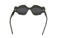 Load image into Gallery viewer, 新品未使用 LOEWE ロエベ サングラス サイドロゴ LW40109U サイズ52▫︎18 140 イタリア製 ゴールド金具 カーキ 中古 4c067430
