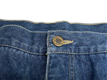 Load image into Gallery viewer, UNK デニムパンツ バギーデニム サイズ40 NBA Bリーグ オールスター バスケ 刺繍デザイン チームロゴ ブルー コットン 美品 中古 4c067434