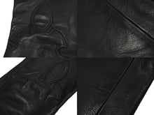 Load image into Gallery viewer, CHROME HEARTS クロムハーツ フレアニー カーペンター レザーパンツ ブラック シルバー925 ロゴ サイズ33 美品 中古 4c067446