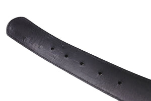 CHROME HEARTS クロムハーツ クロスパッチ ベルトストラップ サイズ30 レザー シルバー925 ブラック 美品 中古 4c067449
