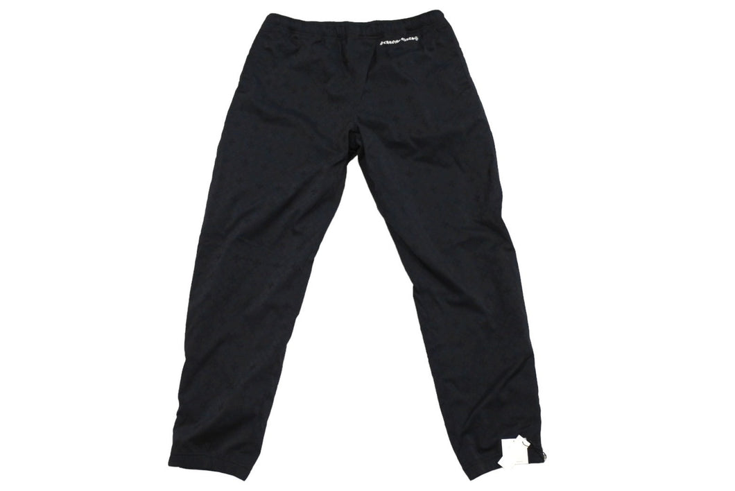 新品未使用 CHROME HEARTS クロムハーツ トラッシュピックアッププラス ナイロン パンツ ブラック ポリウレタン ロゴ サイズL 中古 4c067450