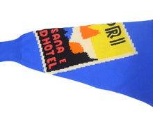 Load image into Gallery viewer, GIANNI VERSACE ジャンニ ヴェルサーチ オーバーサイズニット 1990s ウール ブルー マルチカラー サイズ42 美品 中古 4c067467