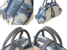 Load image into Gallery viewer, Christian Dior クリスチャンディオール サドル ハンドバッグ ガリアーノ期 MA0090 キャンバス ムートン ブルー 美品 中古 4c067477