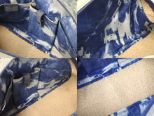 Load image into Gallery viewer, Christian Dior クリスチャンディオール サドル ハンドバッグ ガリアーノ期 MA0090 キャンバス ムートン ブルー 美品 中古 4c067477