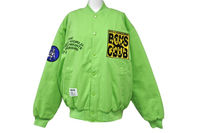 新品未使用 BILLIONAIRE BOYS CLUB ビリオネアボーイズクラブ コットンツイル バーシティージャケット BBCJP245X002 サイズM グリーン 中古 4c067479