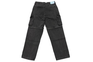新品未使用 Billionaire Boys Club ビリオネアボーイズクラブ 2WAY ウォッシュドデニム カーゴパンツ ブラック デニム ICEJP241P002 サイズM 中古 4c067482