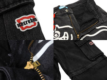 Load image into Gallery viewer, 新品未使用 Billionaire Boys Club ビリオネアボーイズクラブ 2WAY ウォッシュドデニム カーゴパンツ ブラック デニム ICEJP241P002 サイズM 中古 4c067482