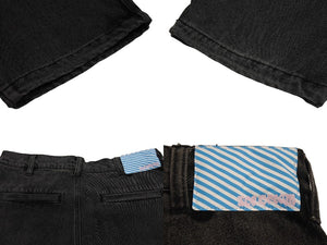 新品未使用 Billionaire Boys Club ビリオネアボーイズクラブ 2WAY ウォッシュドデニム カーゴパンツ ブラック デニム ICEJP241P002 サイズM 中古 4c067482