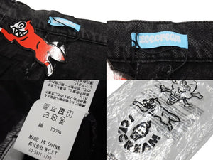新品未使用 Billionaire Boys Club ビリオネアボーイズクラブ 2WAY ウォッシュドデニム カーゴパンツ ブラック デニム ICEJP241P002 サイズM 中古 4c067482