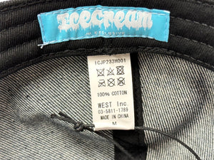 新品未使用 Billionaire Boys Club ビリオネアボーイズクラブ DENIM CAP ICECREAM デニム キャップ アイスクリーム ブルー インディゴ ICJP233H001 サイズM 中古 4c067487