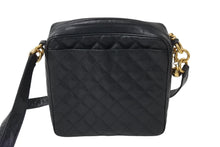 Load image into Gallery viewer, CHANEL シャネル マトラッセ ショルダーバッグ ココマーク 2番台 キャビアスキン ブラック ゴールド金具 美品 中古 4c067494
