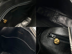 CHANEL シャネル マトラッセ ショルダーバッグ ココマーク 2番台 キャビアスキン ブラック ゴールド金具 美品 中古 4c067494