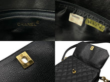 Load image into Gallery viewer, CHANEL シャネル マトラッセ ショルダーバッグ ココマーク 2番台 キャビアスキン ブラック ゴールド金具 美品 中古 4c067494