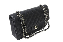 Load image into Gallery viewer, 極美品 CHANEL シャネル マトラッセ25 チェーンショルダーバッグ ココマーク 19番台 キャビアスキン ブラック シルバー金具 中古 4c067500