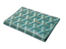 Load image into Gallery viewer, Goyard ゴヤール サンピエール カードケース カードホルダー STPIE2PMLTY09CL09P PVC カーフスキン グリーン 美品 中古 4c067507