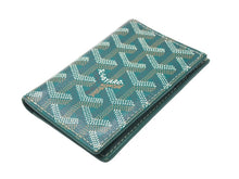 Load image into Gallery viewer, Goyard ゴヤール サンピエール カードケース カードホルダー STPIE2PMLTY09CL09P PVC カーフスキン グリーン 美品 中古 4c067507