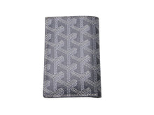 Load image into Gallery viewer, Goyard ゴヤール サンピエール カードケース カードホルダー PVC カーフスキン グレー 美品 中古 4c067508